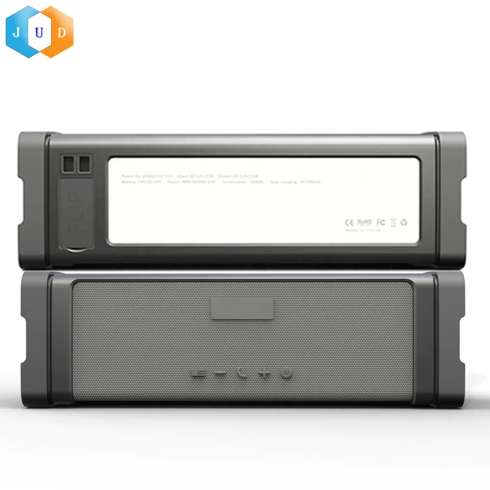 JUDING  BT-68 Solar Panel Charging Wireless Bike Speaker IPX7 Waterproof Camping Light Solar Wireless Speaker With Power Bank