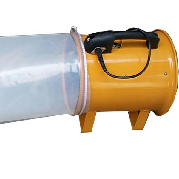 PE film air duct with flame resistant