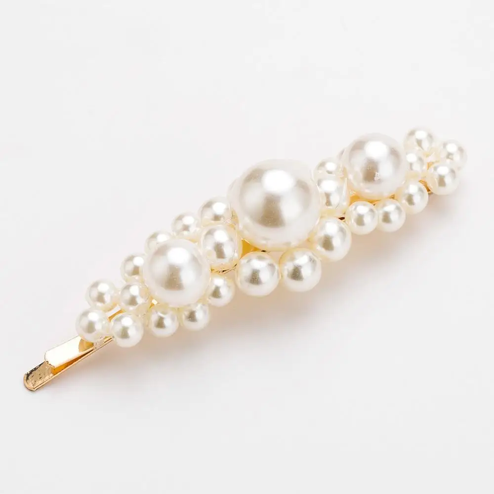 Hijab Hair Flower  Fancy  Brighton Vintage Invisible Plain Barrette Pearl Hair  barrettes Bow Clips