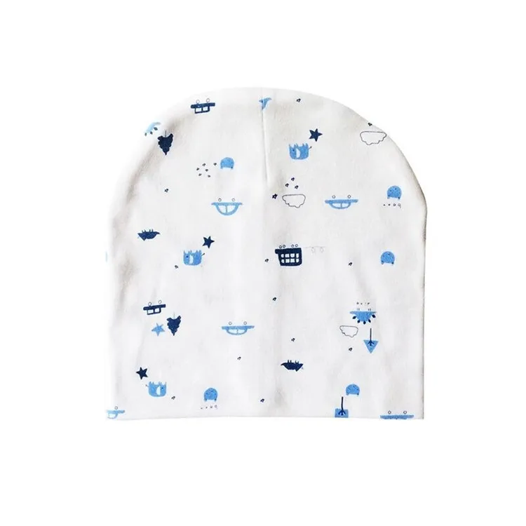 
Factory Price Custom Printed Cotton Newborn Baby Winter Hat 
