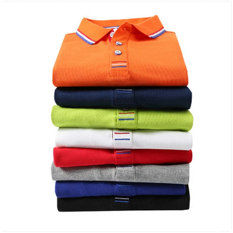 Производители одежды за рубежом, недорогая китайская оптовая продажа, Высококачественная хлопковая ткань пике, мужская рубашка-поло с вышивкой логотипом на заказ