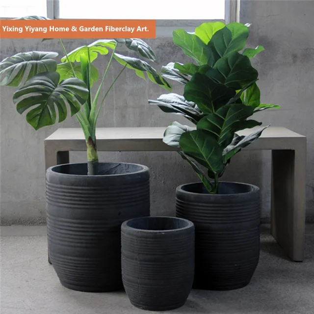 Vintage Home Concrete flower and plant stone pot