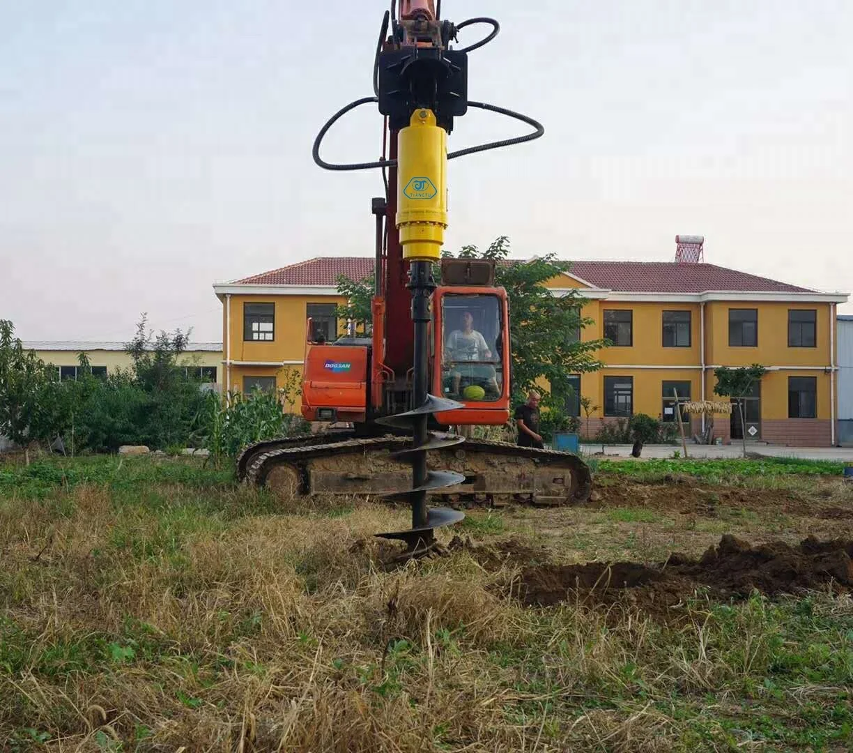 Digging  Holes  Screw Drill Hydraulic  Earth Auger  For Excavator