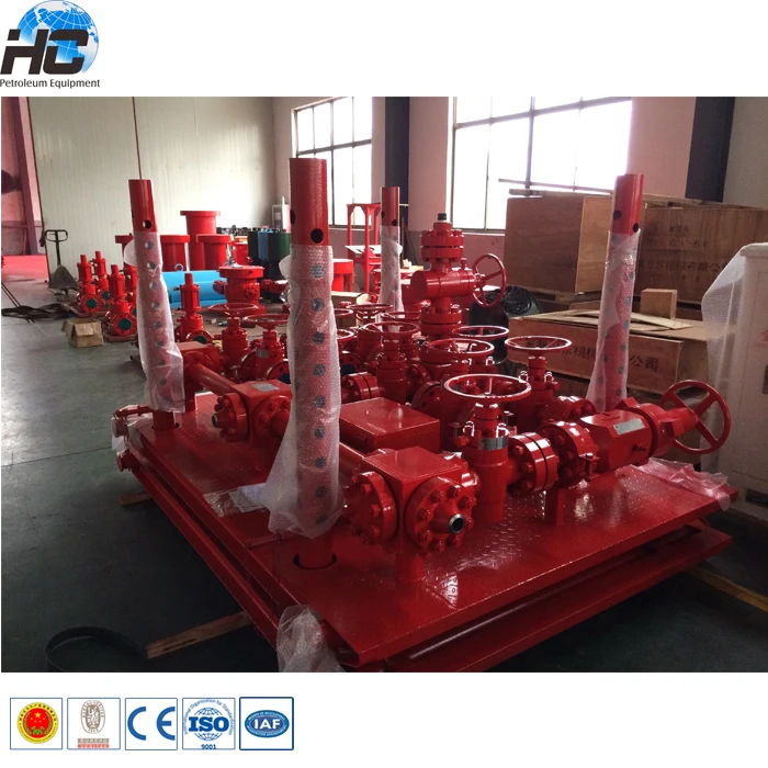 API oilfield wellhead chock manifold and kill manifold / 10000psi choke manifold