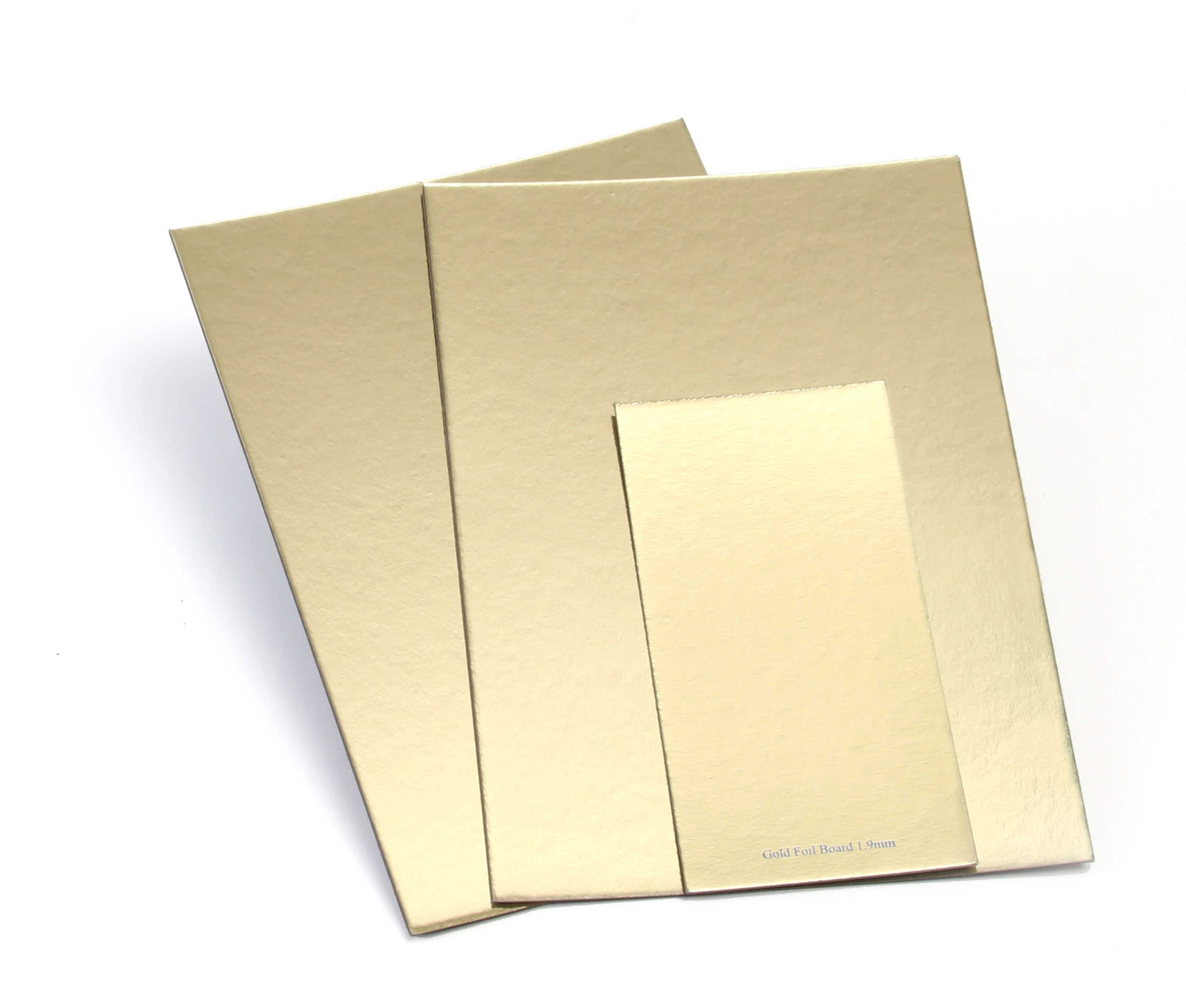 Gold Foil Board 1.9mm Thick 100% Recycled Stiff Grey Cardboard Paper