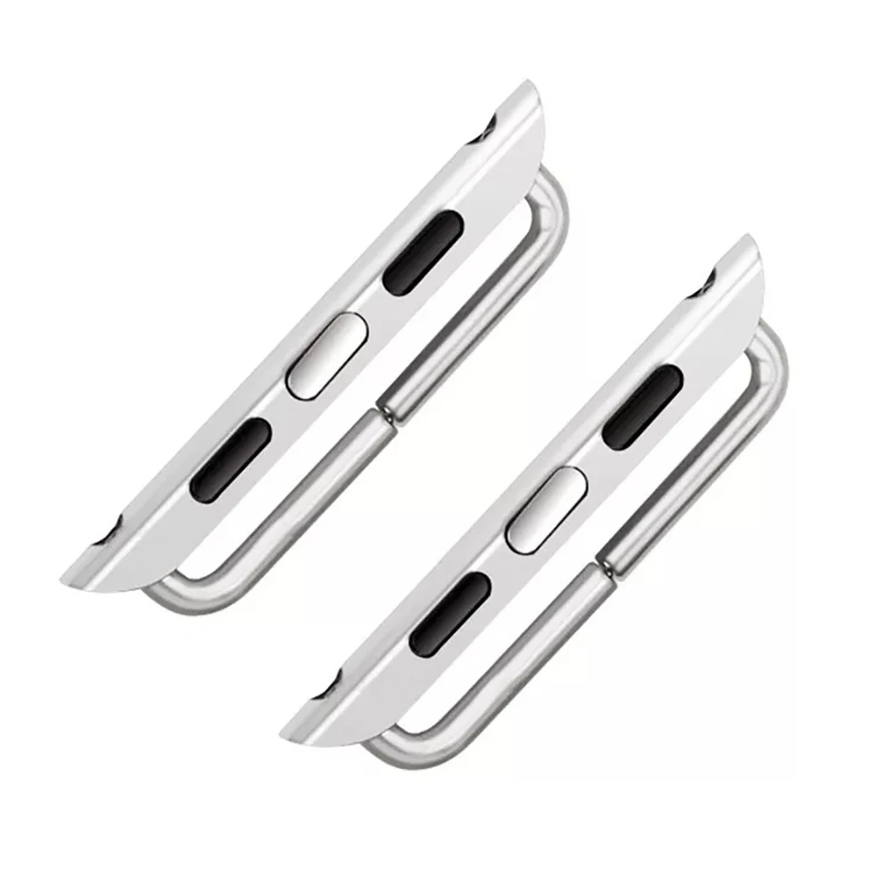 
Adapter For Apple Watch,Stainless Steel 38mm 42mm 40mm 44mm Watch Connector Spring Bar Metal Clasp for Apple Watch Band Adapter 