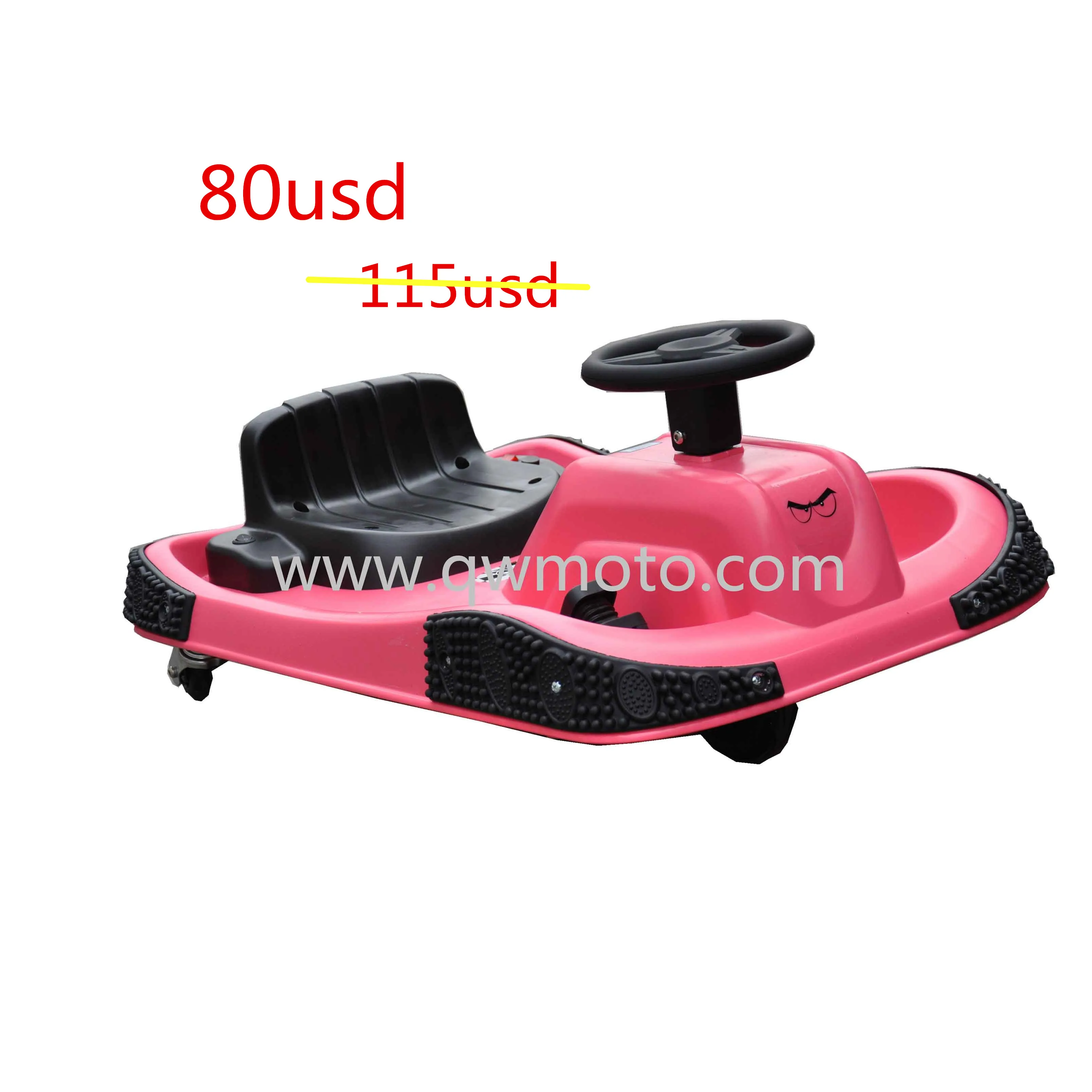 QWMOTO 2019 April crazy sales of new electric model electric  350w go kart 250w drift scooter 100w mini go kart cheap sale