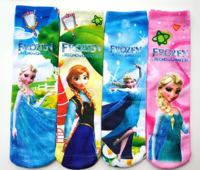 Детские носки для мальчиков и девочек, Мультяшные длинные носки для детей, милые Дышащие носки