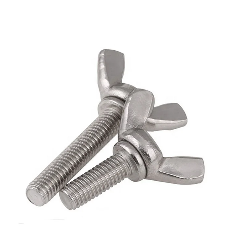 Ss304  DIN316 M8 butterfly thumb wing screw