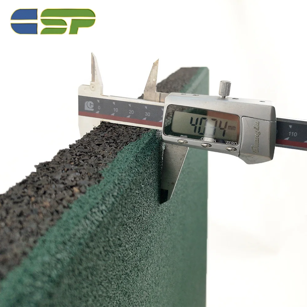 Уличный резиновый настил зеленого цвета 20 мм