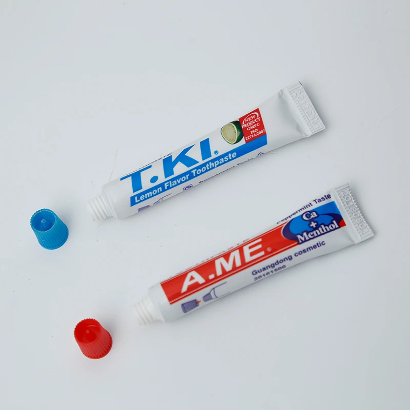 Wholesale small packing hotel whitening cleaning 5g 8g T.KI kid adult tooth paste