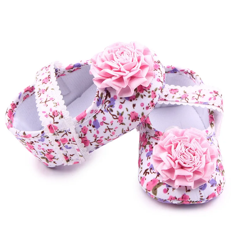 Wholesale flower design baby girl shoes infant shoes