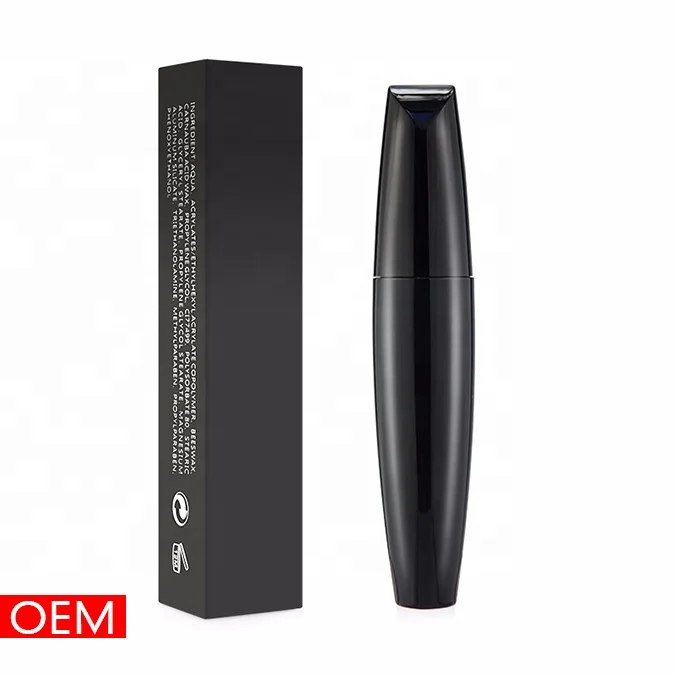 
Private Label Eyelashes Extension Makeup Black Feather Thick Waterproof Sweat Proof Curling Mascara 