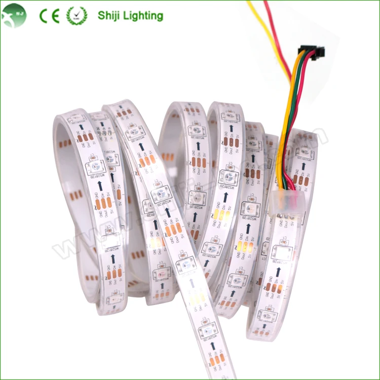 Glite LED digital Strip full Color 5m 30Pixels 2812 2811 2813 RGB Led strip  built-in SMD 5050 Chip addressable pixel strips led