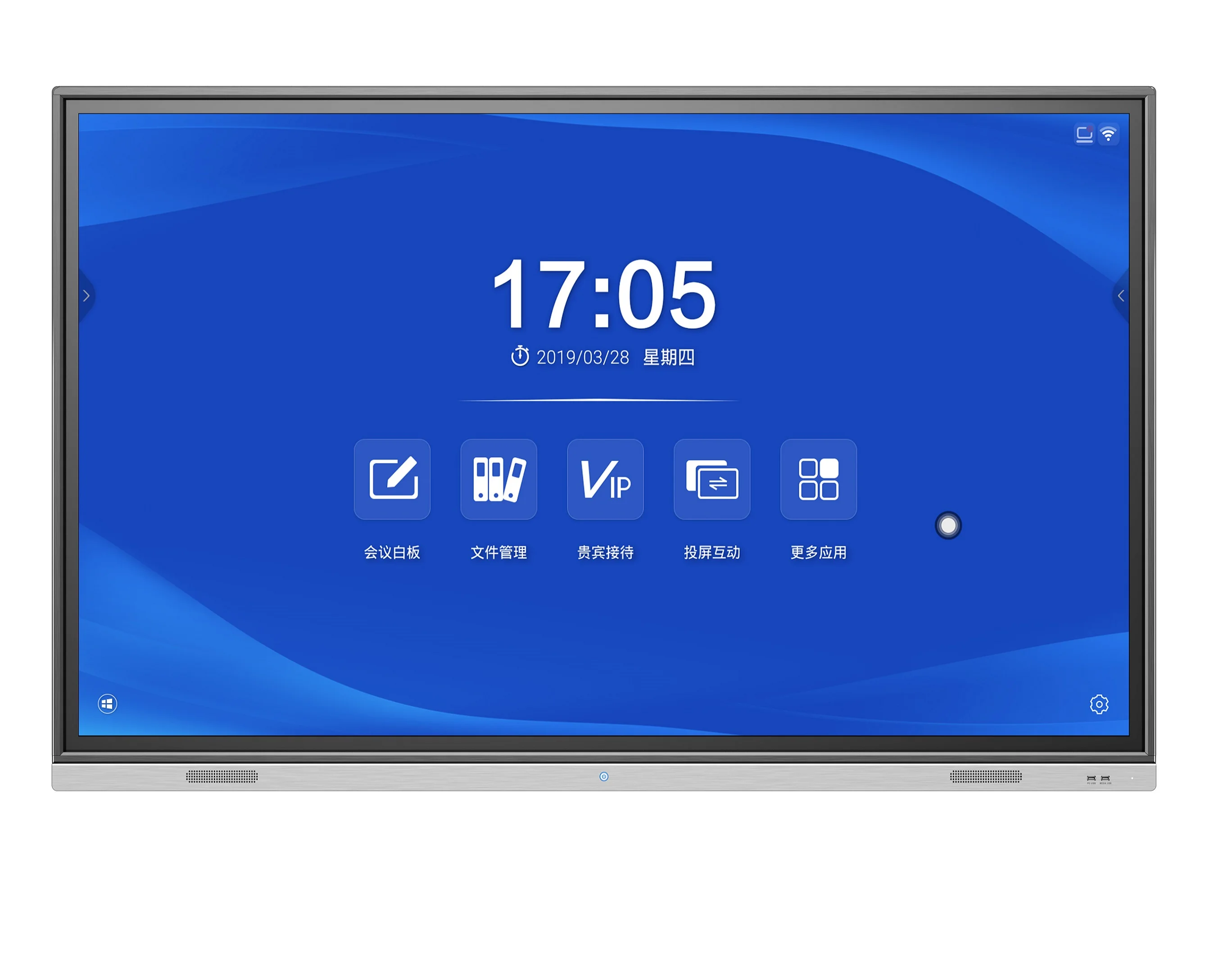  55-дюймовый интерактивный доска с 4K UHD панели сенсорного экрана и Android /Windows Dural системы для