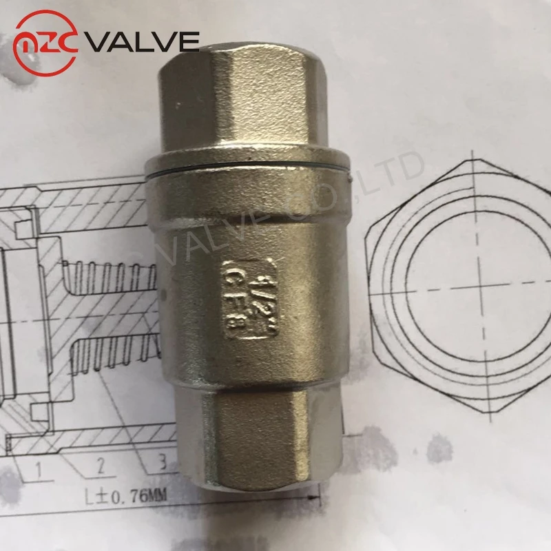 Пружинный невозвратный клапан psi, обратный клапан из нержавеющей стали