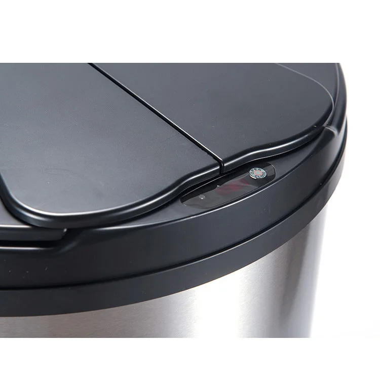 Hot selling  slide open touchless trash bin smart waste Bin lid