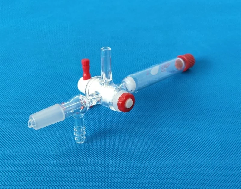 10 25 50 100 250ml Lab use glass solid Phase Peptide Synthesis Vessel with PTFE Stopcock