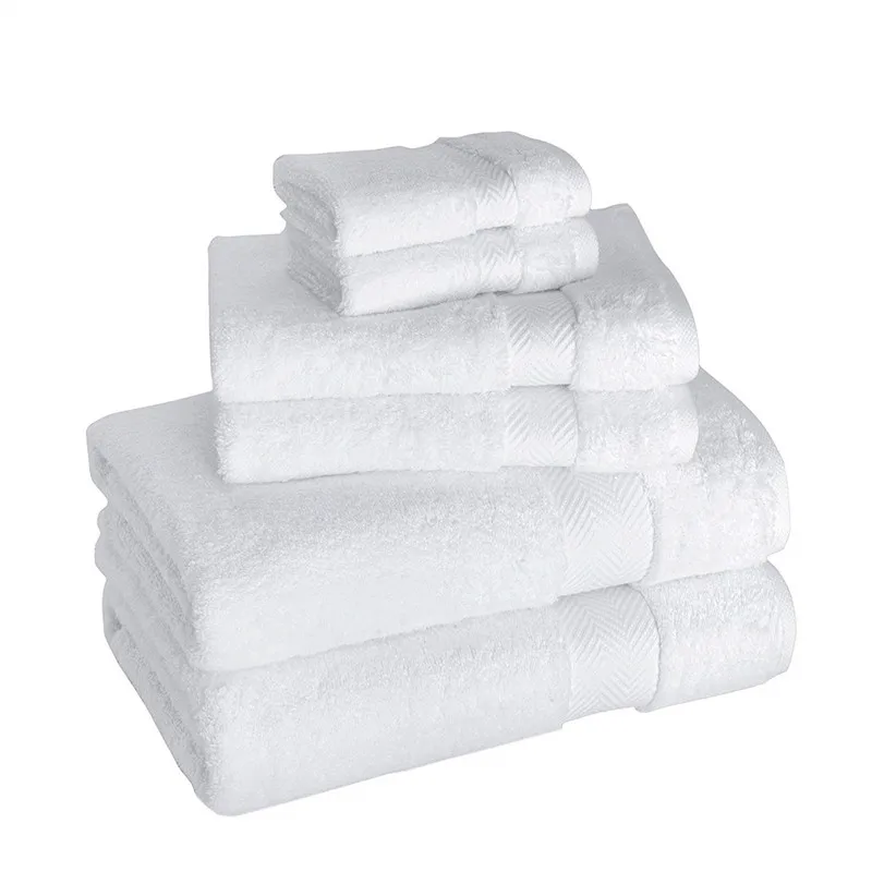 Hotel quality 600GSM long pile Egyptian Cotton 33x33cm square face towel 24pcs/pack white plain washcloth towel set