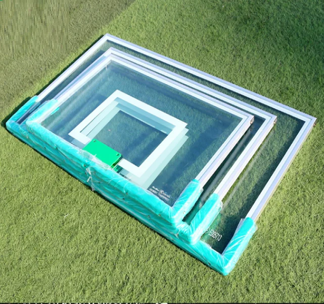 China made outdoor tempered glass basketball backboard with factory price