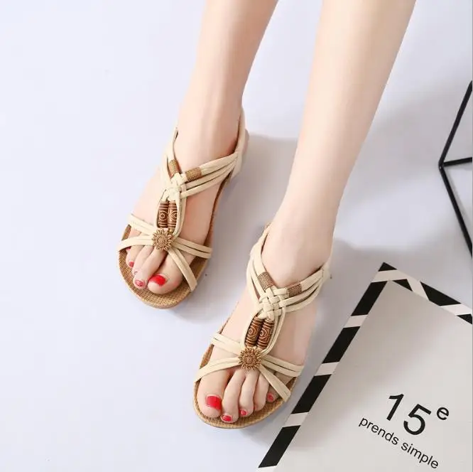 Sandals Women New 2019 Summer Bohemian Sandals Handmade Roman Sandals