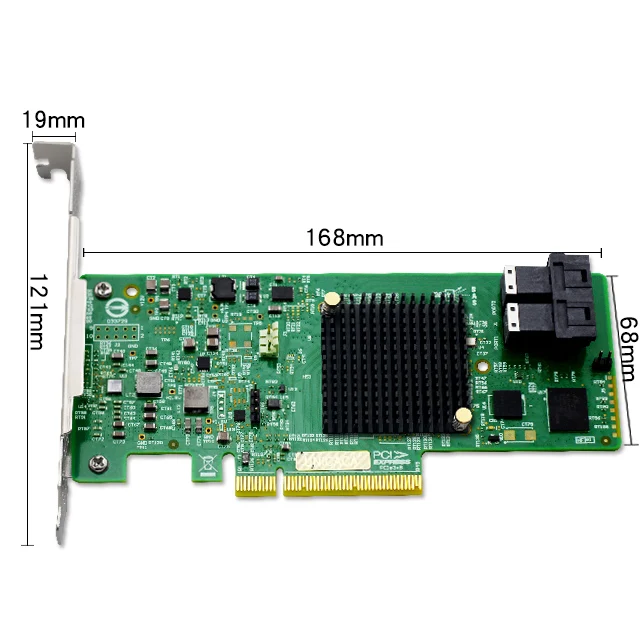 UNICACA AS3008T PCI Express с адаптером хост-шины SAS 12 Гбит / с LSI SAS 9300-8i