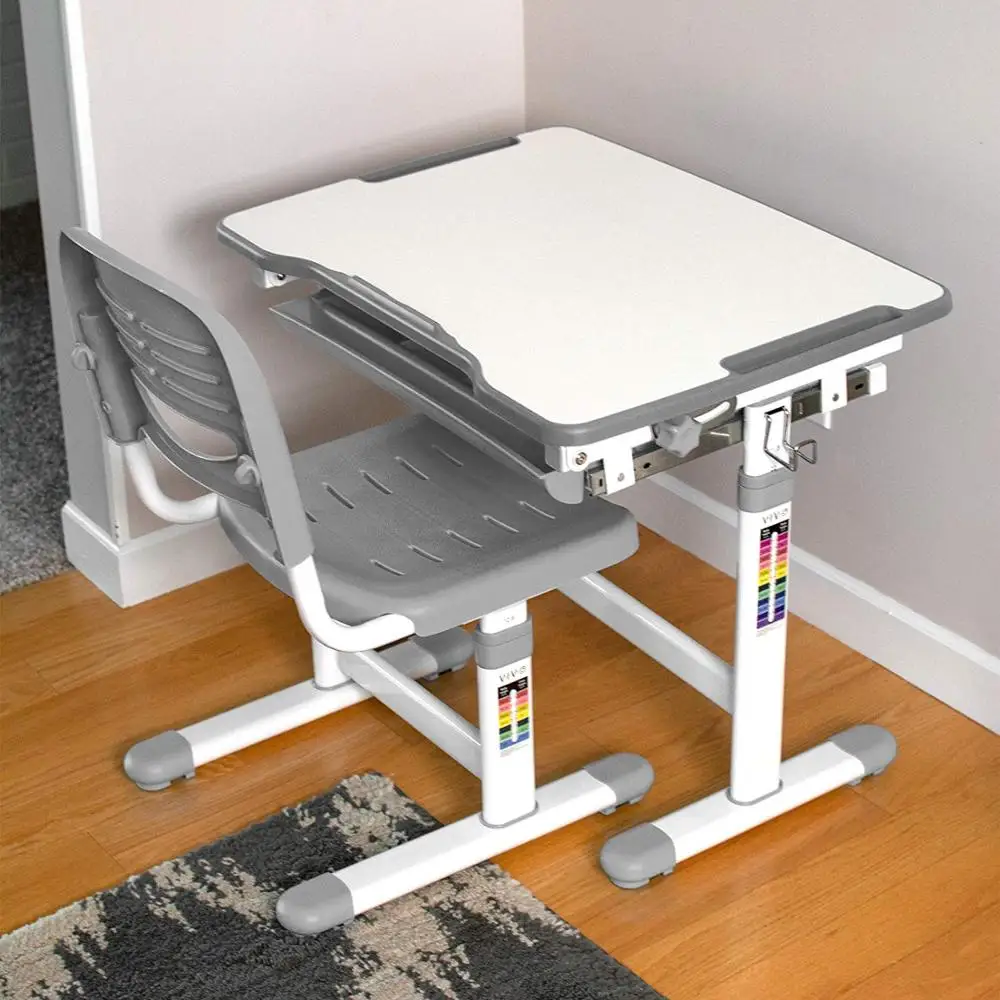 Height Adjustable Childrens Desk & Chair Set | Kids Interactive Work Station