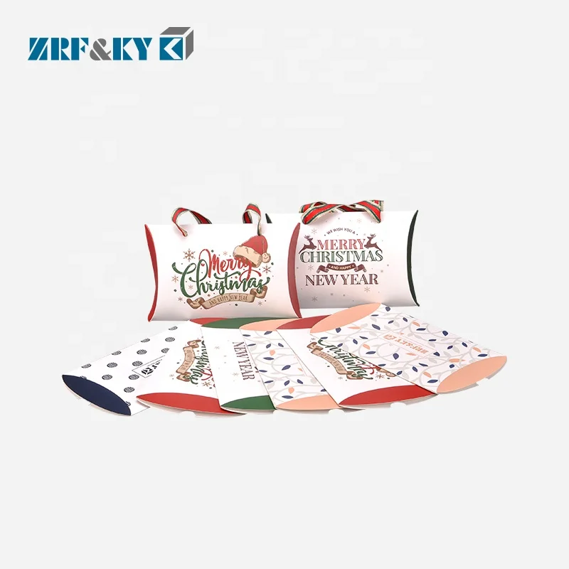 Wholesale Custom Cheap White Cardboard Kraft Paper Gift Storage Pillow Box For Scarfs Packing