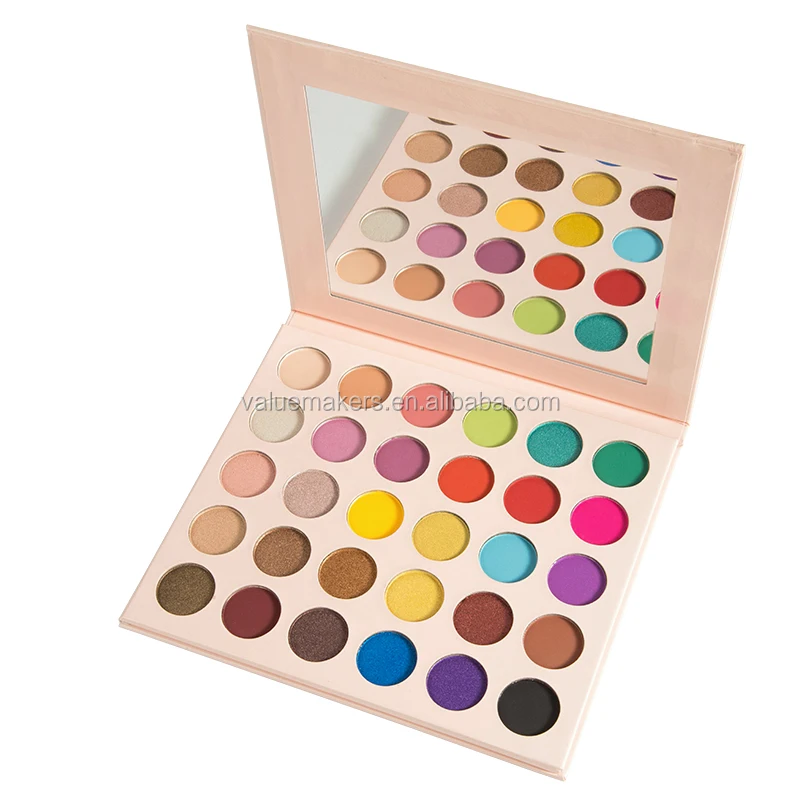 30 Colors Bright Pink Natural Eyeshadow Palette High Pigmented Cruelty Free Waterproof Eye Makeup Kits