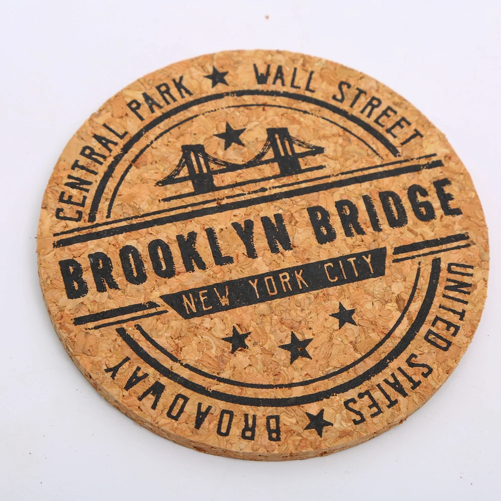 
Cork Trivet Custom Logo Natural Eco Friendly Cork Table mat 