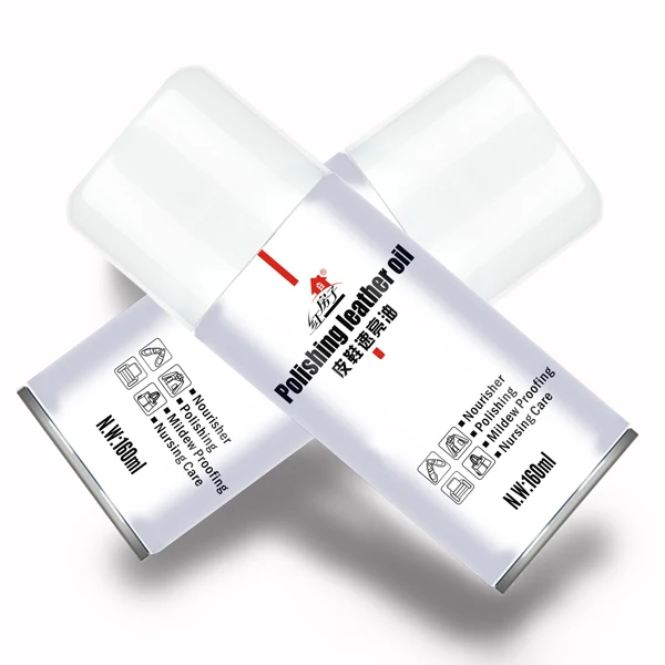 Factory wholesale instant shine white shoe polish spray leather oil