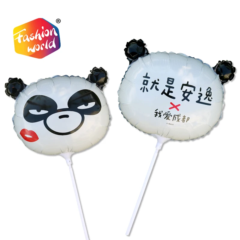 
Factory Price Low MOQ Flag Logo Print Helium Custom Foil Balloon Wholesale Panda shaped foil balloons 