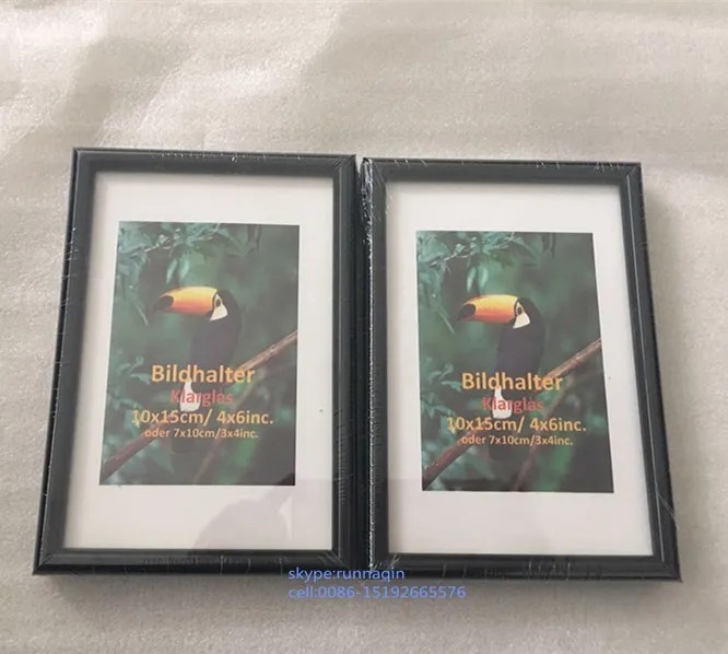 Cheap bulk black  plastic photo frame picture photo frame in size 4x6x8x10 5x7 molduras para foto wholesale 6r 7r 8r 10r 12r