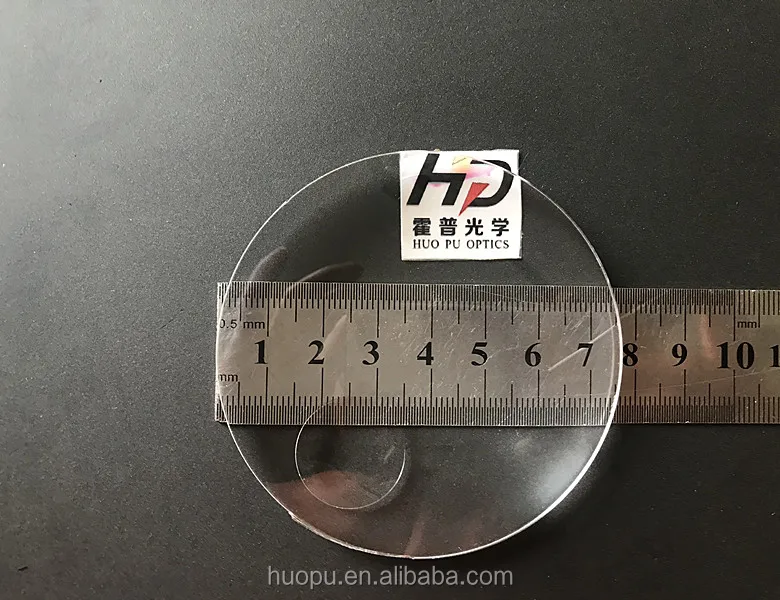Plastic magnifying glass diameter 75mm biconvex optical lens