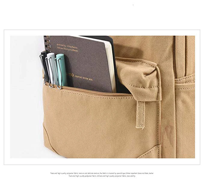 Classic Casual Canvas Backpack Rucksack School Backpacks Laptop Bag