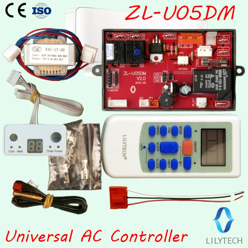 
ZL-U05DM, air conditioner universal pcb board, ac universal control board, universal a/c control system, Lilytech, ZL-U05 