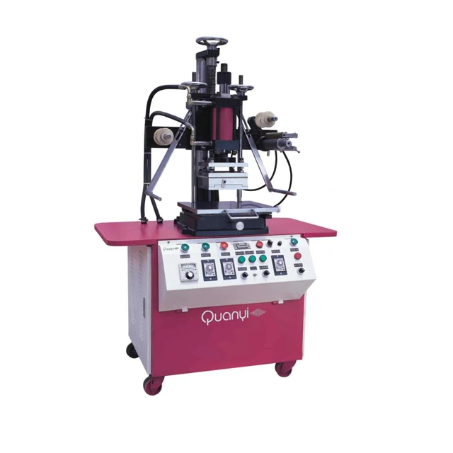 Новинка QY666B Автоматическая пневматическая позолоченная машина для изготовления обуви