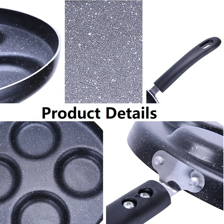 
4-Cup Egg Fry Pan Aluminum Egg Frying Pan For Gas And Electric Stove Tops Nonstick 4 Egg Fry Pan 