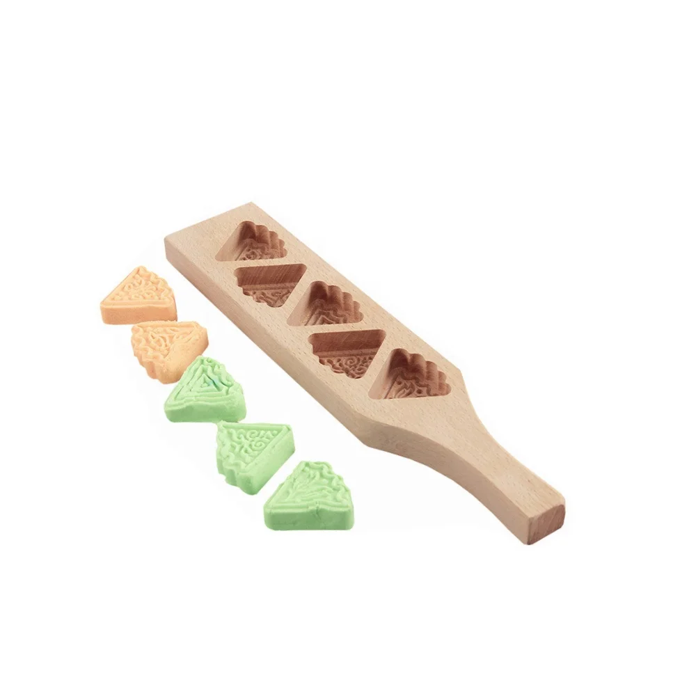 Baking Mold Biscuit Chocolate Muffin Handmade Soap Molds Wooden DIY Mooncake Mold