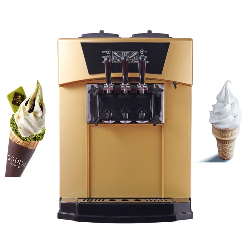 High quality hot selling countertop softy ice ceram cone machine with shipping by sea and fast delivery