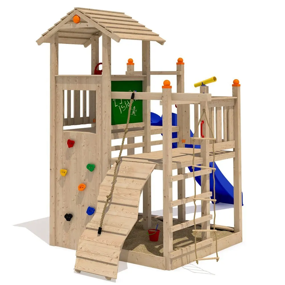 
wood climbing frame wood swing set for outdoor playground 