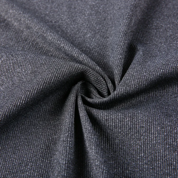 Buy knitted 94% polyester 6% spandex stretch rib fabric composition knitted fabric for t-shirt
