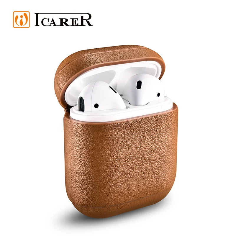 Best продажи наппа пояса из натуральной кожи беспроводной наушники защитный чехол для Airpod iPhone наушники