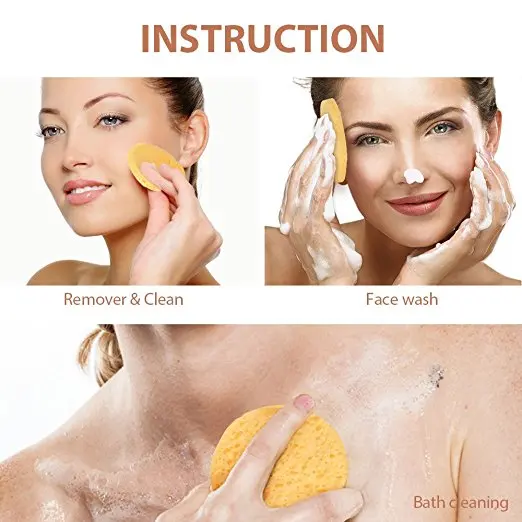 
Factory Hot Sale 100% Natural Compressed Cellulose Facial Sponge 