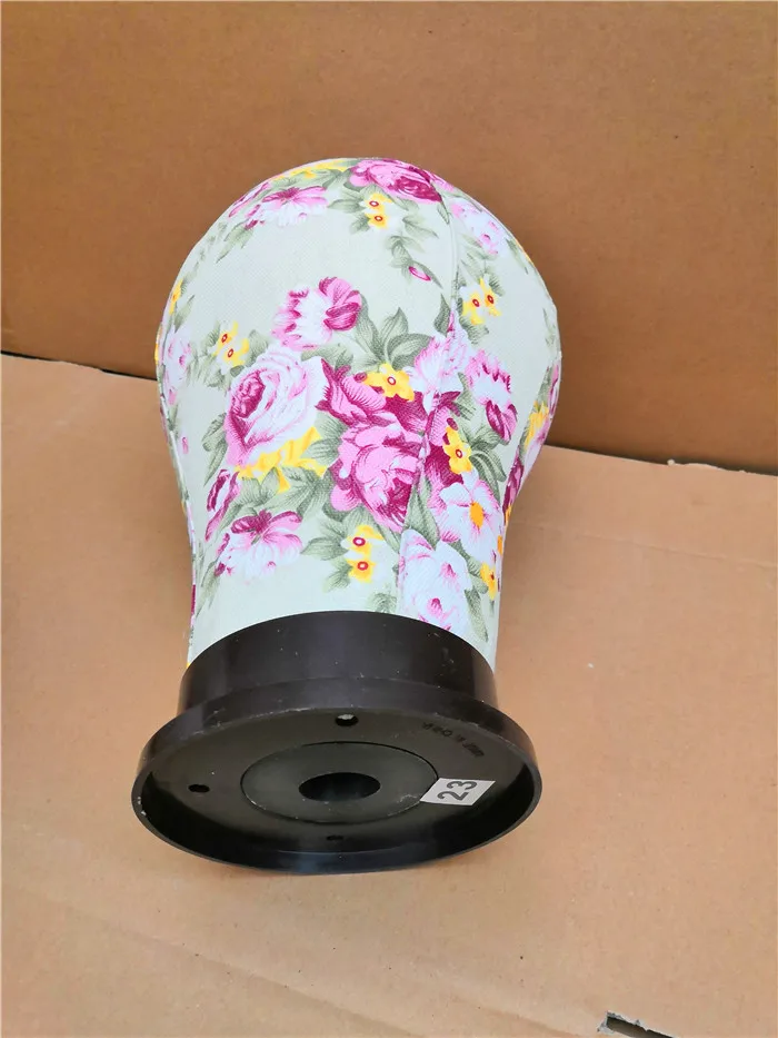 Оптовая продажа дешевые продукты для парикмахерских цветочный холст без лица косметология Холщовый блочный голова манекен