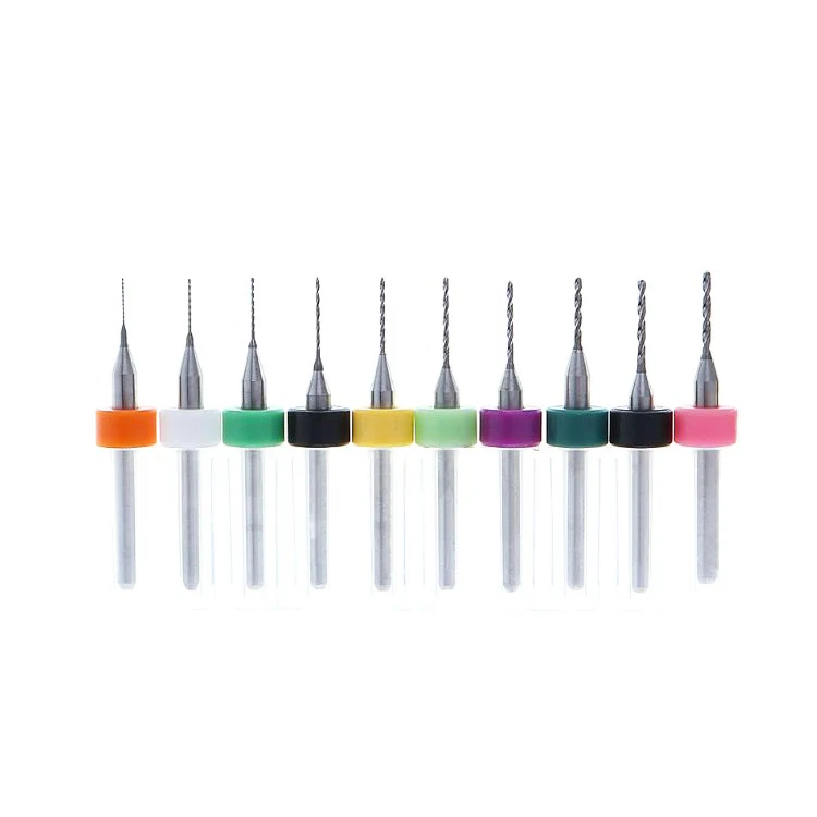 10pcs small diameter 0.1-3mm Micro twist drill bits with 3.175mm shank for PCB jewels drilling carving electric tools