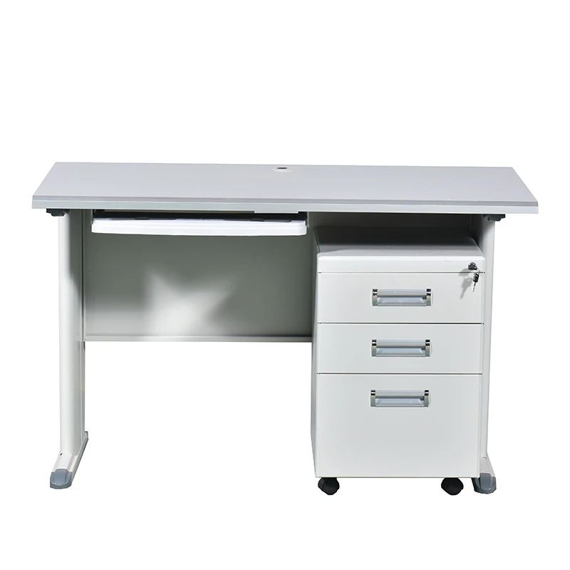 Оптовая продажа с фабрики Металл Сталь современный компьютерный стол ящиками