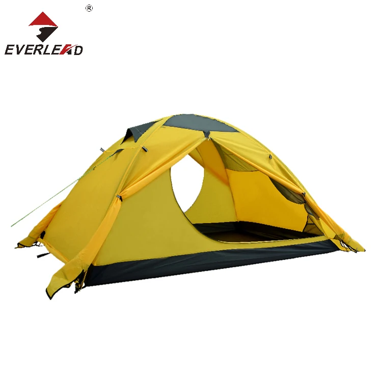 Inflatable Sunproof Fiberglass Pole Portable Yellow Easy Folding Tourist Travel Lightweight Camping Tent