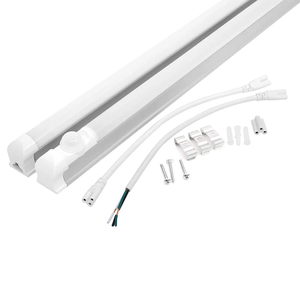 Лидер продаж, светодиодные подвесные светильники 4 фута/8 футов для офиса, сертификация DLC ETL, 4 фута, 22 Вт, светодиодные подвесные светильники со встроенным креплением