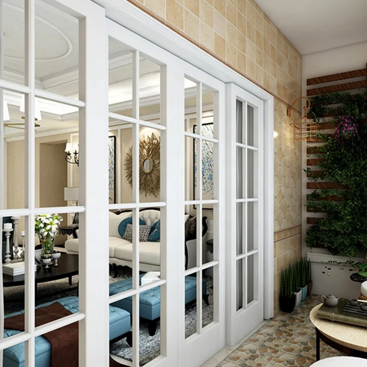Factory price upvc sliding glass door for living room